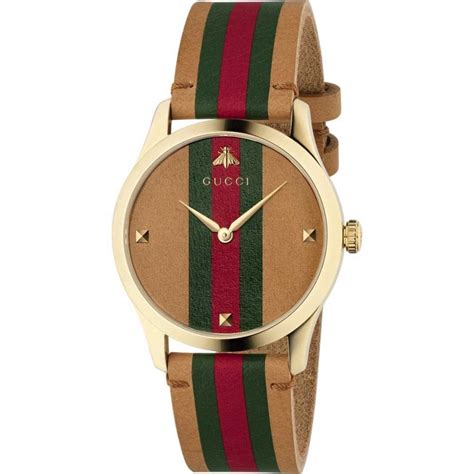 striped leather for gucci 125 watch|Gucci timeless 38mm.